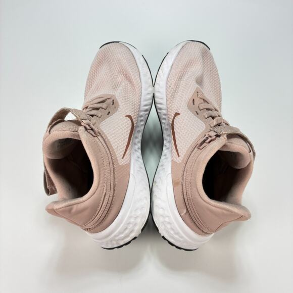 Nike Revolution 5 FlyEase Barely Rose Wraparound Zipper Running Shoe Womens Sz 7 - Picture 7 of 10